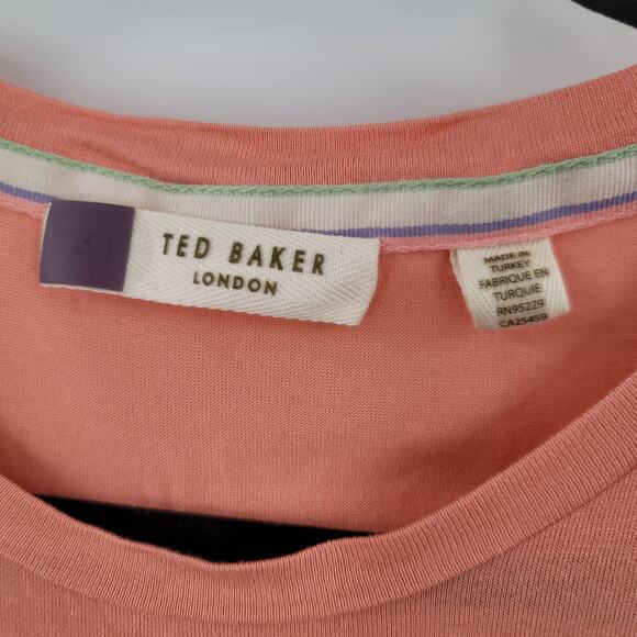 Ted Baker London Sleeveless Top Size 3 Side Cinch - Picture 5 of 5